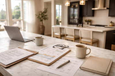 Kitchen-table home seller strategy consultation in Monterey County real estate | M² Realty Group